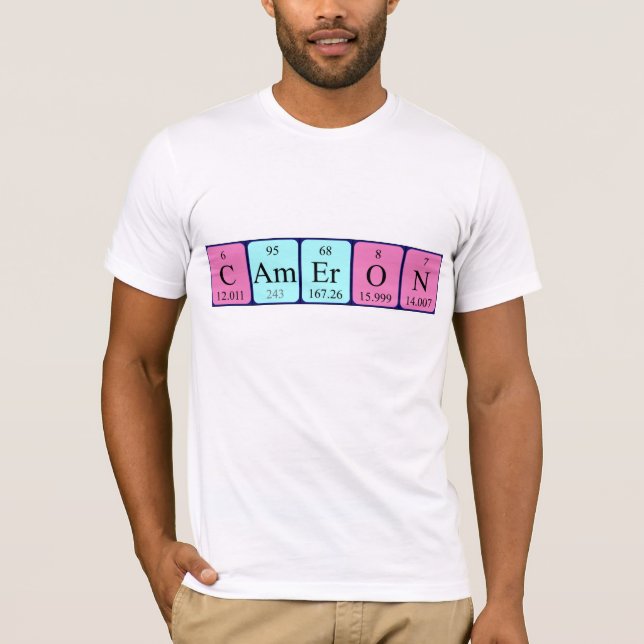 Cameron periodic table name shirt (Front)