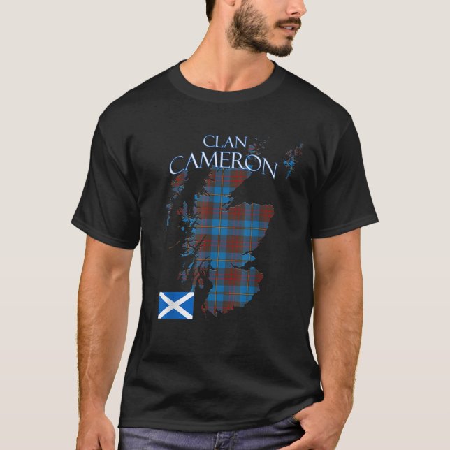 Cameron Scottish Clan Tartan Scotland T-Shirt (Front)