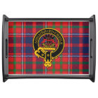 Cameron Scottish Crest and Tartan Serving Tray