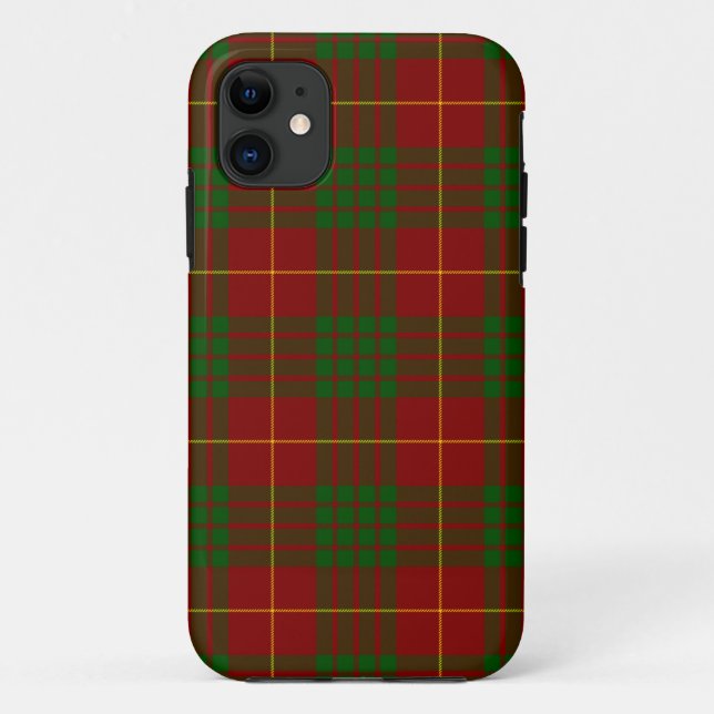 Cameron tartan red green plaid Case-Mate iPhone case (Back)