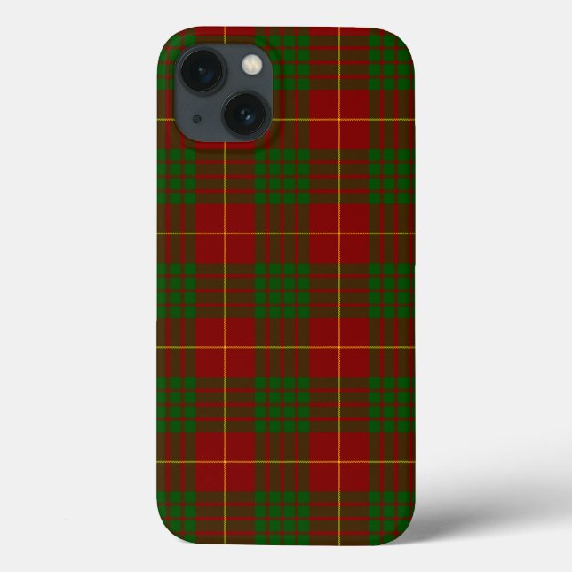 Cameron tartan red green plaid Case-Mate iPhone case (Back)