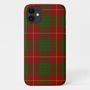Cameron tartan red green plaid iPhone 11 case