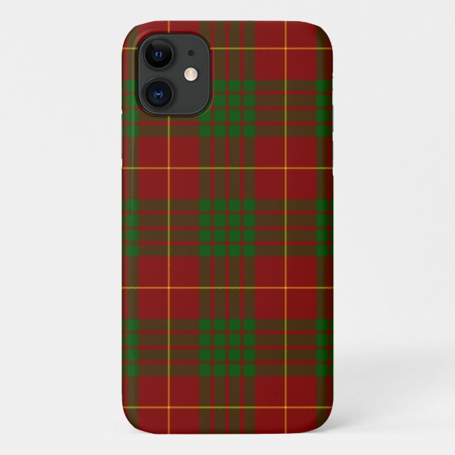 Cameron tartan red green plaid Case-Mate iPhone case (Back)