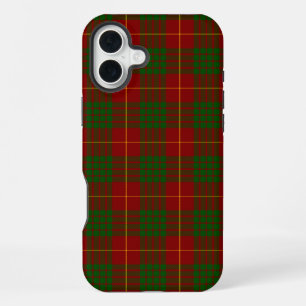 Cameron tartan red green plaid iPhone 16 plus case