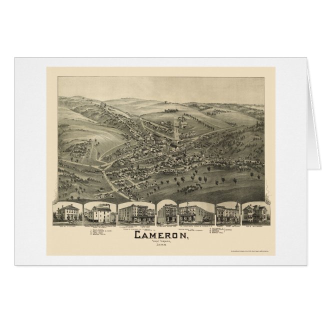 Cameron, WV Panoramic Map - 1899 (Front Horizontal)