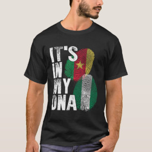 Cameroon And Nigerian Mix DNA Heritage Flag T-Shirt