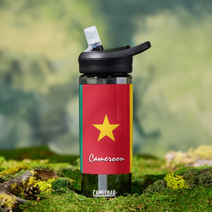 Cameroon bottle, patriotic Cameroon Flag Water Bottle