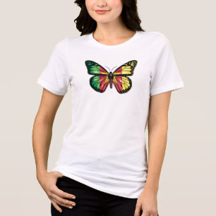 Cameroon Butterfly Monarque Flag Tri-Blend Shirt
