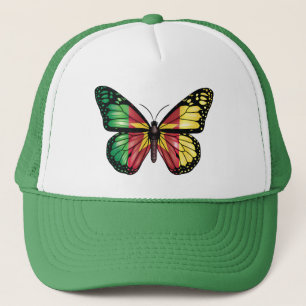 Cameroon Butterfly Monarque Flag Trucker Hat
