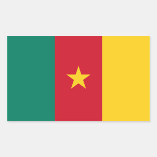 Cameroon/Cameroonian Flag Rectangular Sticker