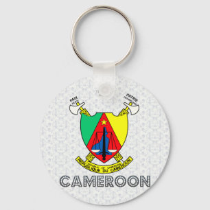 Cameroon Coat of Arms Key Ring