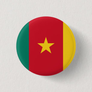 Cameroon Flag 3 Cm Round Badge