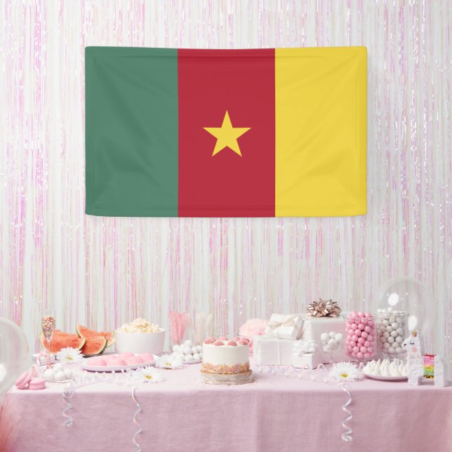Cameroon flag banner (Party)