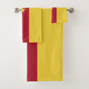 Cameroon flag bath towel set