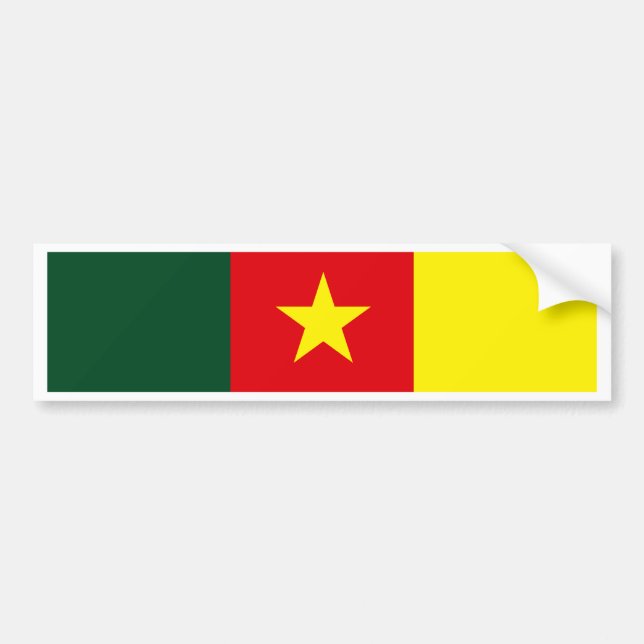 Cameroon Flag Bumper Sticker (Front)