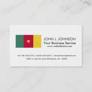 Cameroon Flag Business Card