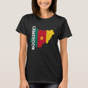 Cameroon Flag Cameroonian Pride Map Cameroonian Ro T-Shirt