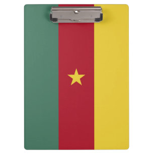 Cameroon flag clipboard