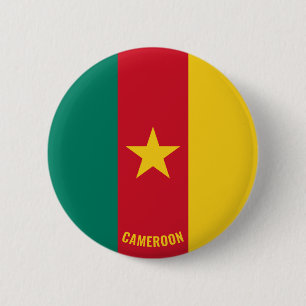 Cameroon Flag Cute Patriotic 6 Cm Round Badge
