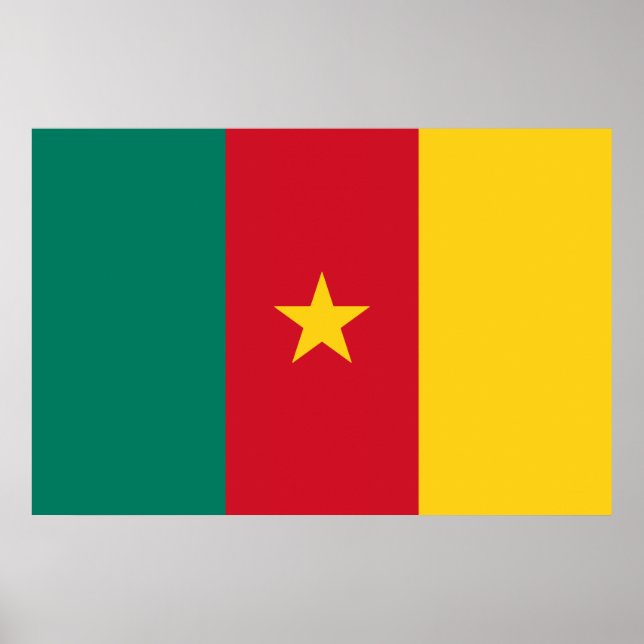 Cameroon Flag Design Poster (Front)