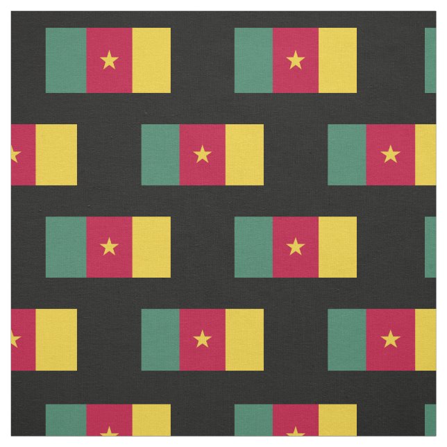 Cameroon Flag Fabric (Swatch)