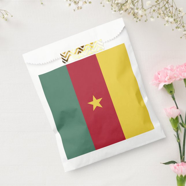 Cameroon flag favour bag (Sealed)
