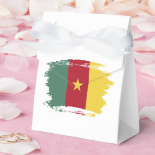 Cameroon flag favour box