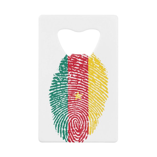 Cameroon Flag Fingerprint Country Pride (Front)