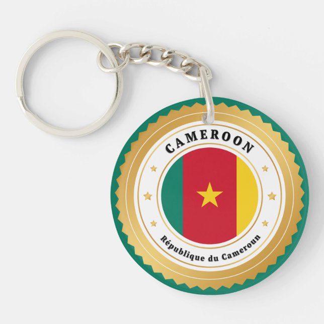 Cameroon Flag Key Ring (Front)
