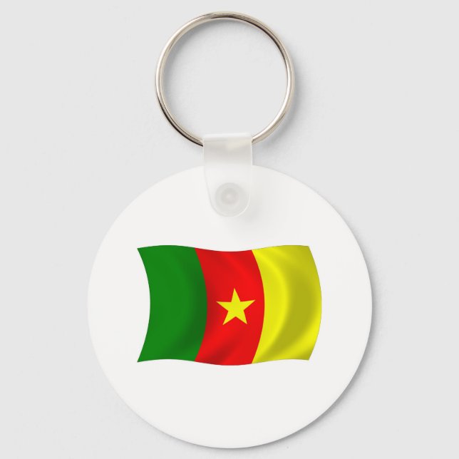 Cameroon Flag Keychain (Front)