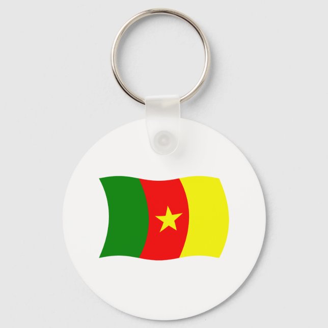 Cameroon Flag Keychain (Front)