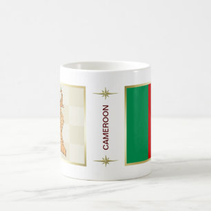 Cameroon Flag + Map Mug