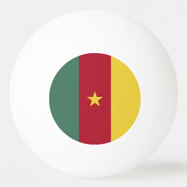 Cameroon flag ping pong ball (Front)