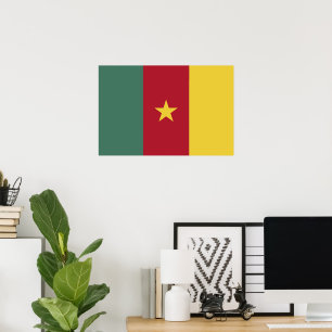 Cameroon flag poster