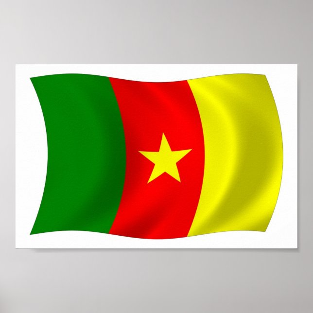 Cameroon Flag Poster Print (Front)