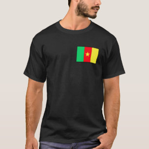 Cameroon Flag Small Print T-Shirt