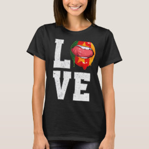 Cameroon Flag Soccer Fan Love Cameroonian T-Shirt
