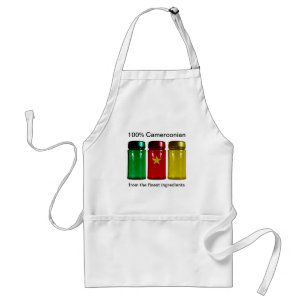 Cameroon Flag Spice Jars Apron