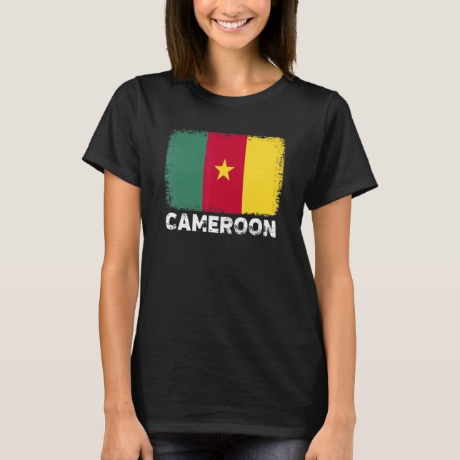 Cameroon Flag   Support Cameroonian People Women M T-Shirt (Front)