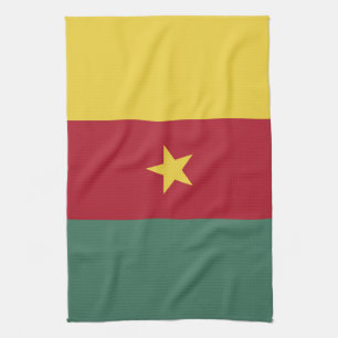 Cameroon flag tea towel