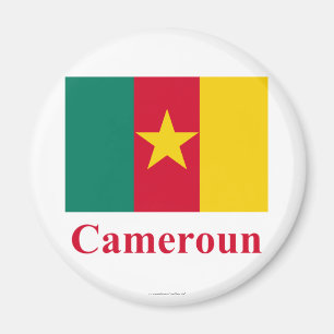 Cameroon Flag with Name in French Magnet