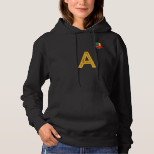 Cameroon Human-Flag Group apparel - Letter A Camer Hoodie