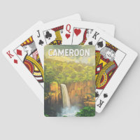 Cameroon Illustration Travel Art Vintage