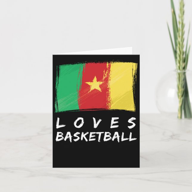 Cameroon Loves Basketball  Card (Front)