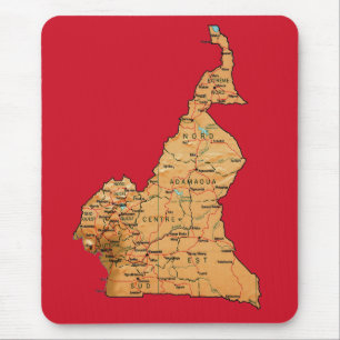 Cameroon Map Mousepad