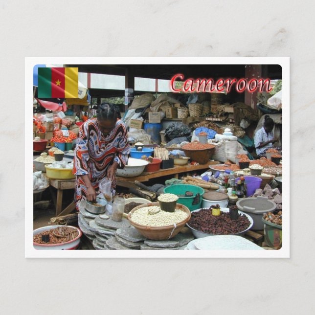Cameroon - Market - Postcard (Front)