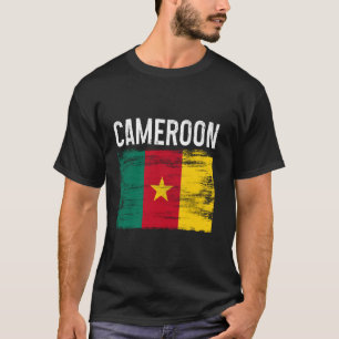 Cameroon Pride African Roots Flag Heritage T-Shirt