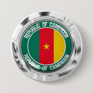 Cameroon Round Emblem 7.5 Cm Round Badge