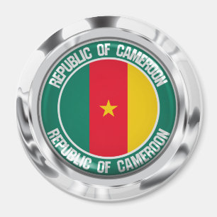 Cameroon Round Emblem Magnet