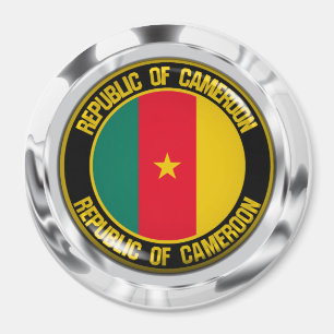 Cameroon Round Emblem Magnet